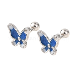 S999 Fine Silver Stud Earrings&nbsp;EJEW-C179-04P