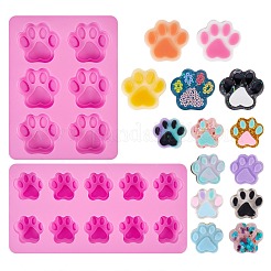 2Pcs 2 Styles Paw Shaped Fondant Molds&nbsp;DIY-SZ0002-69