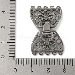 Brass Fold Over Clasps&nbsp;KK-N254-117B-01