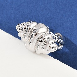Brass Cuff Rings for Women&nbsp;RJEW-H256-20-P
