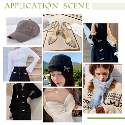 13Pcs 13 Styles Bowknot Alloy Rhinestone Brooches for Backpack Clothes&nbsp;JEWB-GA0001-36