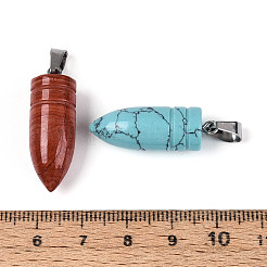 Natural & Synthetic Mixed Stone Pendants&nbsp;G-N349-16P