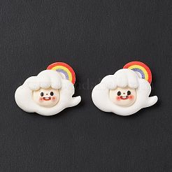 Opaque Resin Cabochons&nbsp;RESI-G036-E01