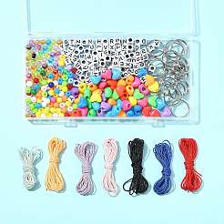 DIY Letter Heart Keychain Making Kits&nbsp;DIY-FS0009-87