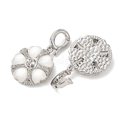 Brass Micro Pave Cubic Zirconia Peg Bails&nbsp;KK-A279-20P