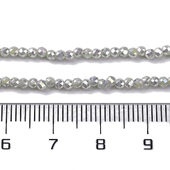 Transparent Electroplate Glass Beads Strands&nbsp;EGLA-H107-01A-B02