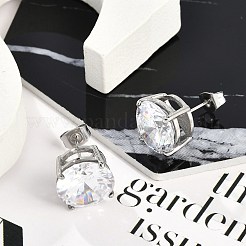 304 Stainless Steel Stud Earrings for Women&nbsp;EJEW-F351-01P