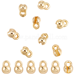 40Pcs Brass Bead Tips&nbsp;KK-BBC0025-34