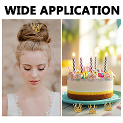 30Pcs Crown Alloy Rhinestone for Birthday Cake Decoration&nbsp;FIND-GO0004-22