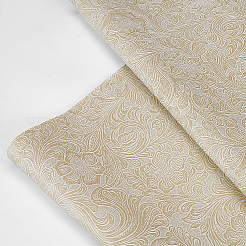 Embossed Flower Pattern PVC Leather Fabric&nbsp;DIY-WH0661-08A