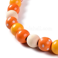 Thanksgiving Day Theme Wooden Beaded Pendant Decorations&nbsp;LS-HJEW-K036-01A