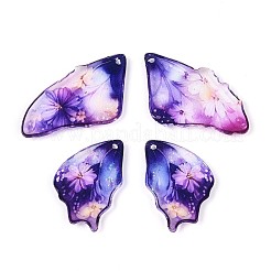 Transparent Epoxy Resin Pendants&nbsp;RESI-T057-32C