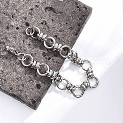 Tarnish Resistant 304 Stainless Steel Link Chain Bracelets&nbsp;X-BJEW-Z011-10P
