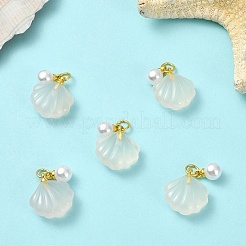 5Pcs Natural Agate Shell Shaped Pendants&nbsp;G-YW0002-43