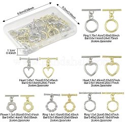20Pcs 12 Styles Alloy Toggle Clasps&nbsp;FIND-FS0004-53