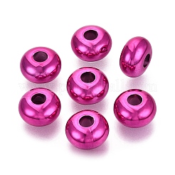 Valentine's Day UV Plating Opaque Acrylic European Beads&nbsp;PACR-T017-19M-M5