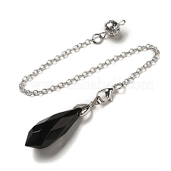 Natural Obsidian Dowsing Pendulum Big Pendants&nbsp;G-H286-03P-06
