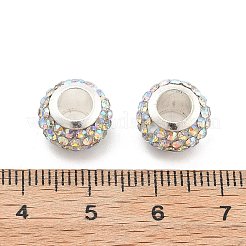 Rondelle Polymer Clay European Beads&nbsp;X1-FIND-U001-01T