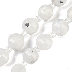 Natural Rainbow Moonstone Beads Strands&nbsp;G-G182-B29-03