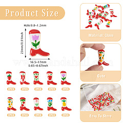 20Pcs 10 Colors Boot Baking Paint Glass Enamel Beads&nbsp;LAMP-TA0002-79