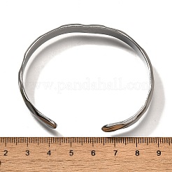 Non-Tarnish 304 Stainless Steel Cuff Bangles&nbsp;BJEW-K267-03P