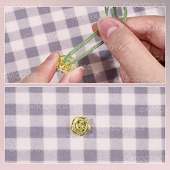180Pcs 6 Colors Transparent Acrylic Buttons&nbsp;DIY-CY0002-02