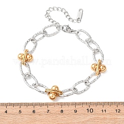 201 Stainless Steel Chain Bracelets&nbsp;BJEW-P378-01A-A