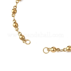304 Stainless Steel Cable Chain Ball Link Chain Bracelet Making&nbsp;AJEW-JB01458-01