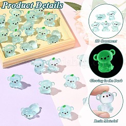 40Pcs 8 Styles Luminous 
Koala Miniature Ornaments&nbsp;DJEW-CJZ0001-005