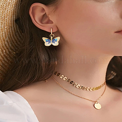 2Pcs Brass Enamel Pendants&nbsp;KK-LP0002-19A