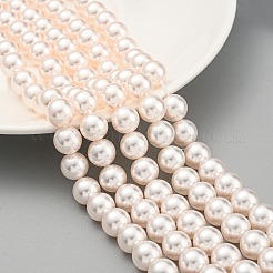 Glass Pearl Beads Strands&nbsp;HY-G002-01E-03