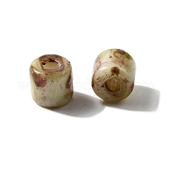 Handmade Lampwork Cylinder Seed Beads&nbsp;GLAA-D305-01A