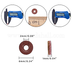 Cowhide Leather Spacer Beads&nbsp;FIND-WH0043-22