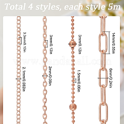 DIY 304 Stainless Steel & Iron Chains Necklaces Bracelets Making Kit&nbsp;DIY-SC0025-74
