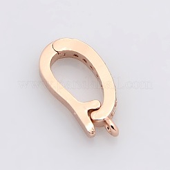Brass Micro Pave Cubic Zirconia Enhancer Shortener Pendant Bails&nbsp;ZIRC-P007-03RG-NR