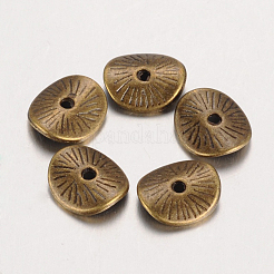 Tibetan Style Wavy Spacer Beads&nbsp;TIBEP-A11067-AB-FF