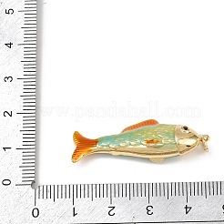 Brass Enamel Pendants&nbsp;KK-L255-03G-B01
