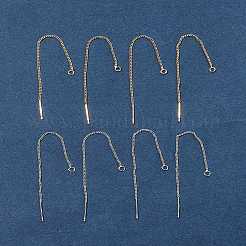 8Pcs 2 Colors Brass Stud Earring Findings&nbsp;KK-FS0001-52