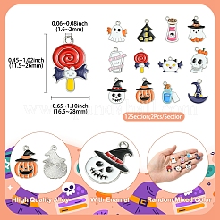 26Pcs 13 Styles Halloween Theme Alloy Enamel Pendants&nbsp;ENAM-FS0002-08