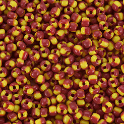8/0 Two Tone Opaque Glass Seed Beads&nbsp;SEED-T006-01B-A06