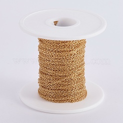 Ion Plating(IP) 304 Stainless Steel Cable Chains&nbsp;CHS-F001-02G