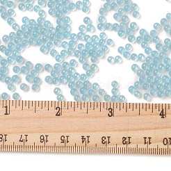 Luminous Transparent Glass Seed Round Beads&nbsp;GLAA-F124-D07-B
