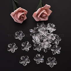 Flower Acrylic Beads&nbsp;TACR-YW0001-17
