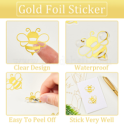 Gold Foil Self-adhesive Stickers&nbsp;DIY-WH20001-13B