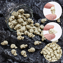 120Pcs Mini Resin Skull Display Decorations&nbsp;FIND-SP0005-58B