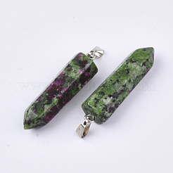 Natural Ruby in Zoisite Point Pendants&nbsp;G-R220-34K