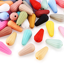 42Pcs 21 Colors Silicone Focal Beads&nbsp;SIL-TA0001-08
