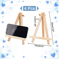 Foldable Wood Triangle Easel&nbsp;WOOD-WH0034-52B
