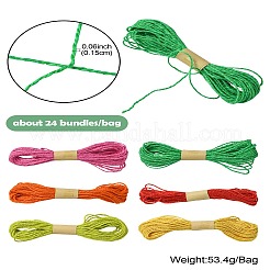 6 Colors Jute Cord&nbsp;OCOR-CJ0001-09