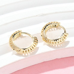 Triangle Brass Hoop Earrings&nbsp;EJEW-Z102-06G